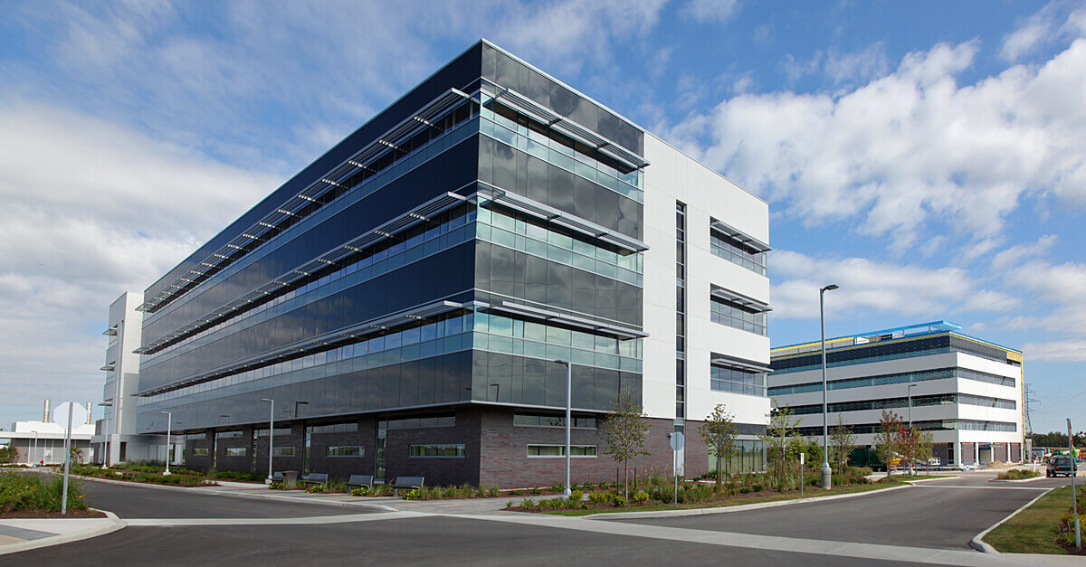 ein moderner Bürokomplex